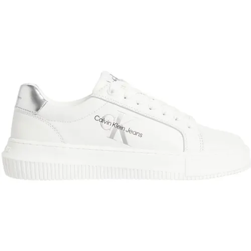 Chunky Cupsole Mono Sneakers - Weiß - Calvin Klein - Modalova