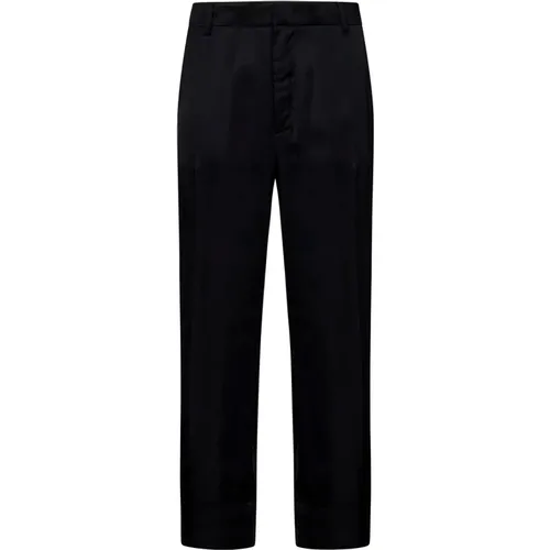 Schwarze Hose mit elastischem Bund , Damen, Größe: 2XL - N21 - Modalova