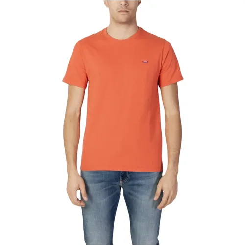 Levi's , Plain Short Sleeve Round Neck T-shirt , male, Sizes: XS, S - Levis - Modalova
