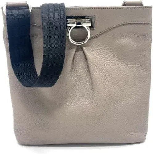 Pre-owned Leather shoulder-bags , female, Sizes: ONE SIZE - Salvatore Ferragamo Pre-owned - Modalova