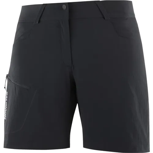 Tiefes Schwarz Wayfarer Shorts , Damen, Größe: XL - Salomon - Modalova