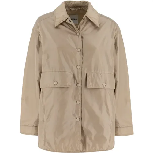 Blouson Jacket with Large Pockets , female, Sizes: XS, L, S - Aspesi - Modalova
