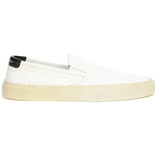 Canvas Slip-On Sneakers in , female, Sizes: 2 1/2 UK, 3 1/2 UK, 5 UK - Saint Laurent - Modalova