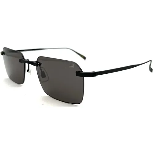 Schwarze Sonnenbrille für Frauen , Damen, Größe: 56 MM - Dunhill - Modalova