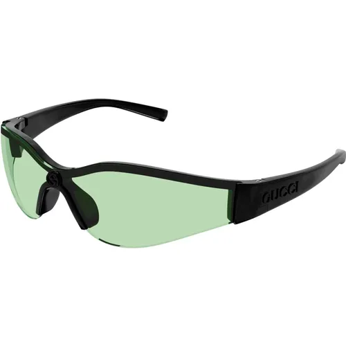 Trendy Semi-Rimless Sports Sunglasses , female, Sizes: ONE SIZE - Gucci - Modalova