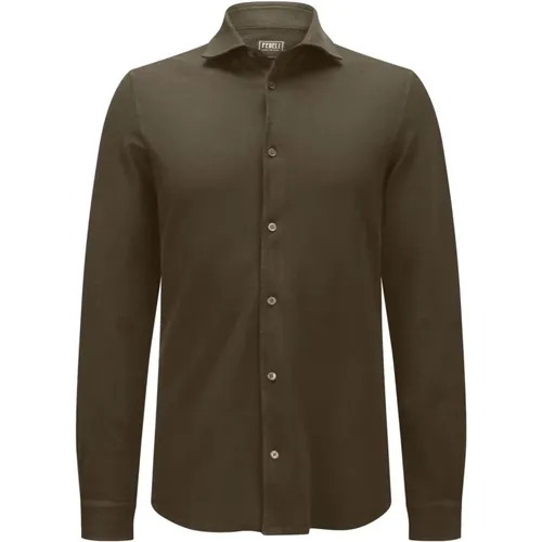 Soft Touch Piqué Shirt , male, Sizes: M, XL, 2XL - Fedeli - Modalova
