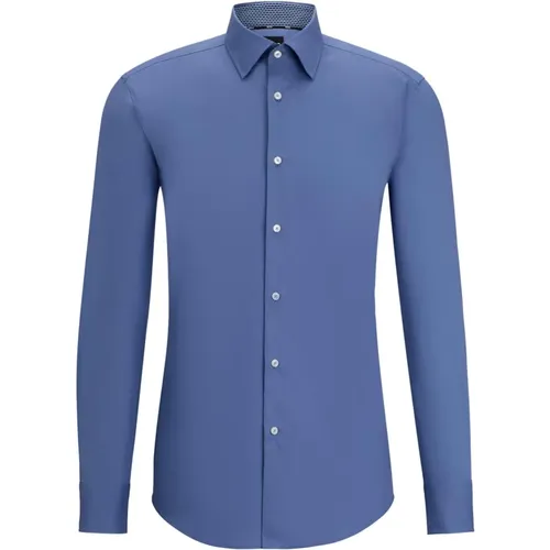 Slim Fit Cotton Stretch Shirt - , male, Sizes: XL, 2XL, L, M, 3XL - Hugo Boss - Modalova