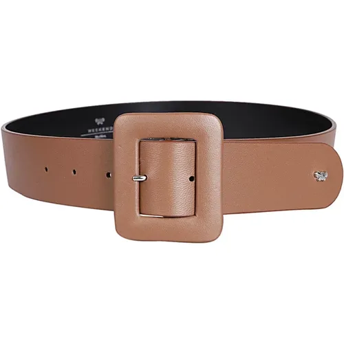 Thick Leather Belt , female, Sizes: S, XS - Max Mara Weekend - Modalova