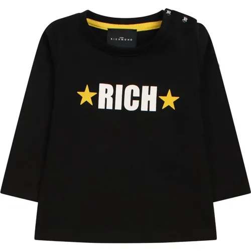 Langarm Logo T-shirt John Richmond - John Richmond - Modalova