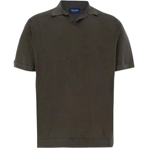 Vielseitiges Braun Polo Shirt für Männer , Herren, Größe: 3XL - Drumohr - Modalova