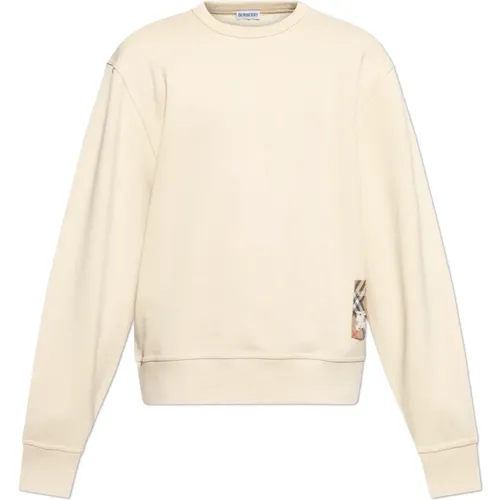 Sweatshirt mit Patch , Herren, Größe: L - Burberry - Modalova