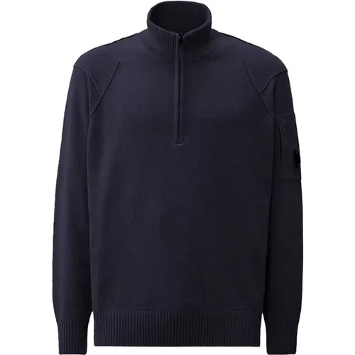 Halbzip Lambswollpullover , Herren, Größe: 2XL - C.P. Company - Modalova