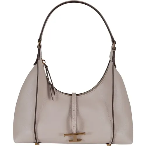 Grained Leather Handbag , female, Sizes: ONE SIZE - TOD'S - Modalova
