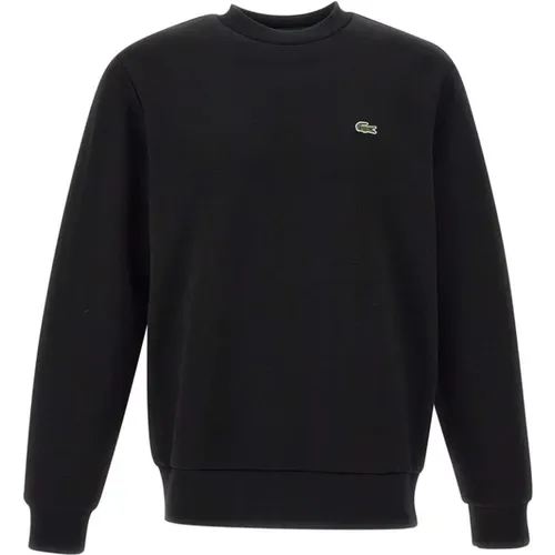 Klassischer Schwarzer Bio-Baumwollpullover , Herren, Größe: 3XL - Lacoste - Modalova