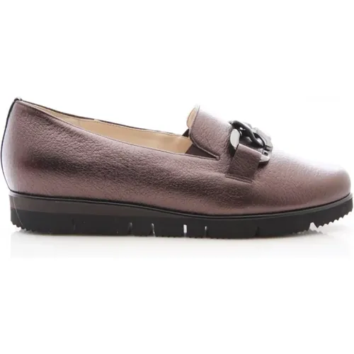 Metallic Braun Slip-On Kettendetail - HASSIA - Modalova