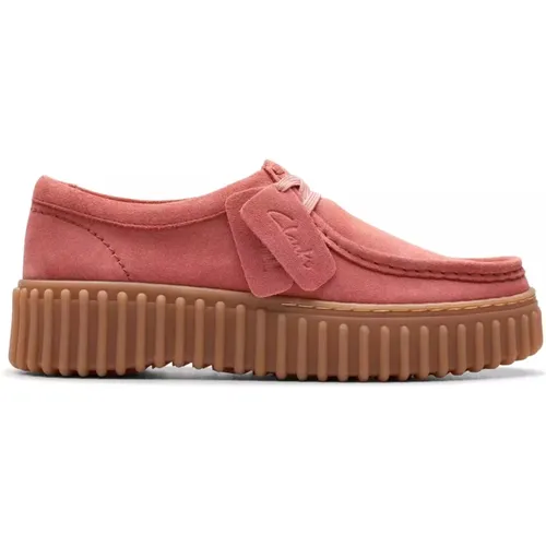 Heritage Schnürschuh - Rosa , Damen, Größe: 35 1/2 EU - Clarks - Modalova