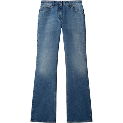 Boot-cut Jeans , Damen, Größe: W25 - Off White - Modalova
