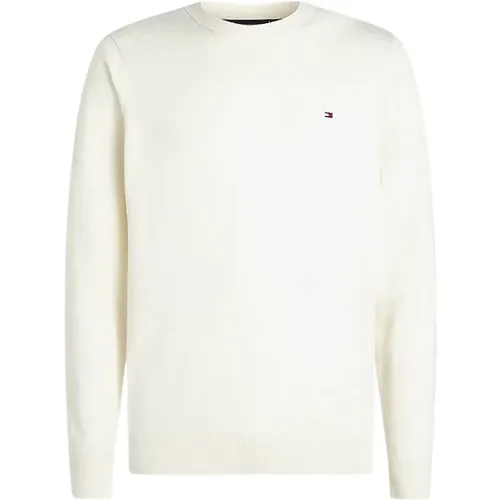 Luxuriöser Rundhals-Kaschmirpullover , Herren, Größe: L - Tommy Hilfiger - Modalova