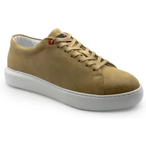 Mens Camel Suede Agusta Shoes , male, Sizes: 10 UK, 12 UK, 9 UK, 8 UK, 7 UK - Peuterey - Modalova
