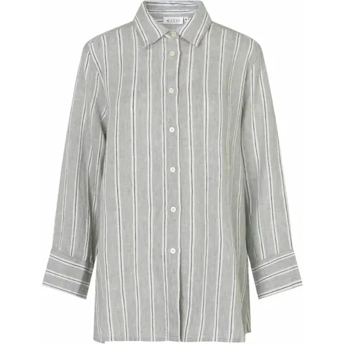 Striped Linen Shirt , female, Sizes: M, 2XL, XS, XL, S, L - Masai - Modalova