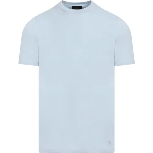 Blaues Baumwoll-T-Shirt Ss24 , Herren, Größe: S - Dunhill - Modalova