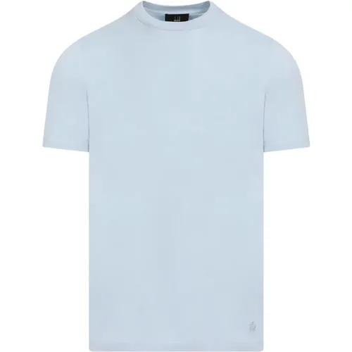 Blaues Baumwoll-T-Shirt Ss24 - Dunhill - Modalova
