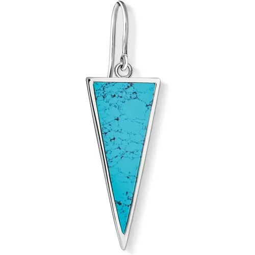 Triangle Turquoise Earrings , female, Sizes: ONE SIZE - Thomas Sabo - Modalova