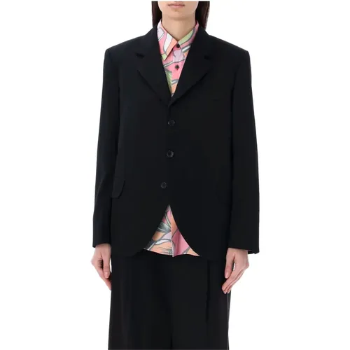 Floral Ruffle Blazer Jacket , female, Sizes: S, M - Comme des Garçons - Modalova