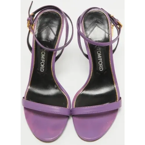 Pre-owned Leather sandals , female, Sizes: 5 1/2 UK - Tom Ford Pre-owned - Modalova