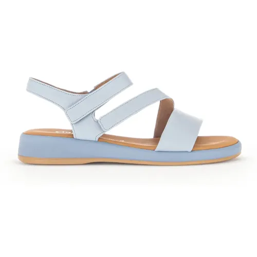 Blaue Ledersandalen Modern Bequem - Gabor - Modalova