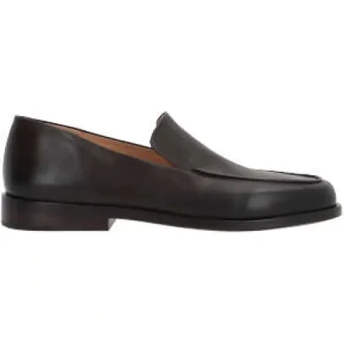 Dark Leather Flat Shoes , male, Sizes: 8 UK, 9 UK, 6 UK - Marsell - Modalova