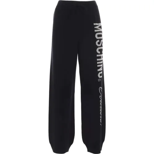Knit Lounge Pants , female, Sizes: 2XS - Moschino - Modalova