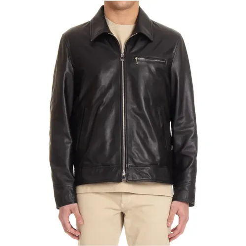 Supersoft Leather Jacket , male, Sizes: M, 2XL, L - Salvatore Santoro - Modalova