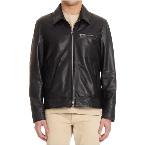 Supersoft Leather Jacket , male, Sizes: M, XL, 2XL, L - Salvatore Santoro - Modalova