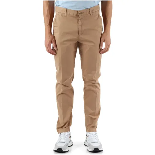Slim Fit Cotton Stretch Pants , male, Sizes: M, S, L, XL - Boss - Modalova