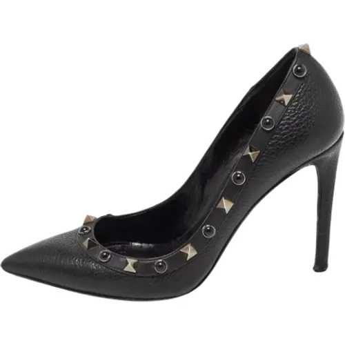 Pre-owned Leather heels , female, Sizes: 2 UK - Valentino Vintage - Modalova