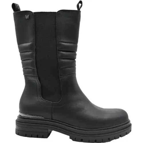 Chelsea Moto Stiefel - Schwarz - Wrangler - Modalova