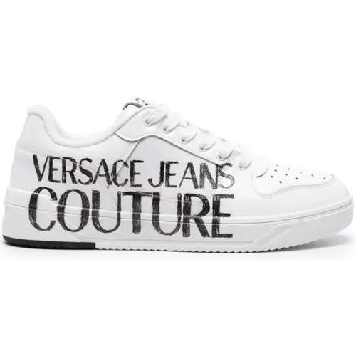 Weiße Starlight Sneakers , Herren, Größe: 44 EU - Versace Jeans Couture - Modalova