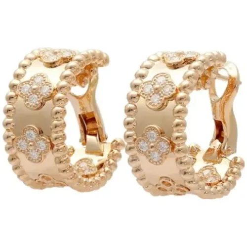 Pre-owned Rose Gold earrings , female, Sizes: ONE SIZE - Van Cleef & Arpels Pre-owned - Modalova