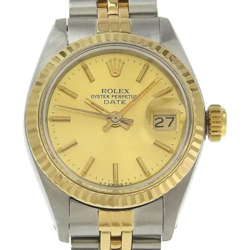 Pre-owned Metal watches , female, Sizes: ONE SIZE - Rolex Vintage - Modalova