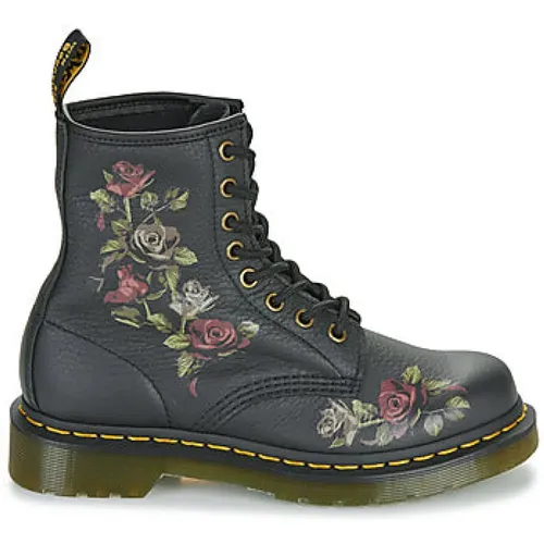 Verfallene Rosen Klassische Schwarze Stiefel , Damen, Größe: 39 EU - Dr. Martens - Modalova