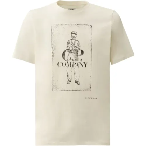 T-shirts and Polos , male, Sizes: L, S - C.P. Company - Modalova