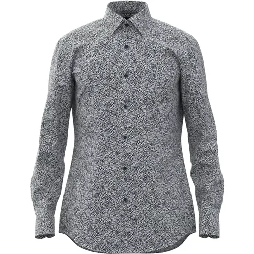Slim Fit Patterned Shirt , male, Sizes: XL, 2XL, 3XL, L - Hugo Boss - Modalova