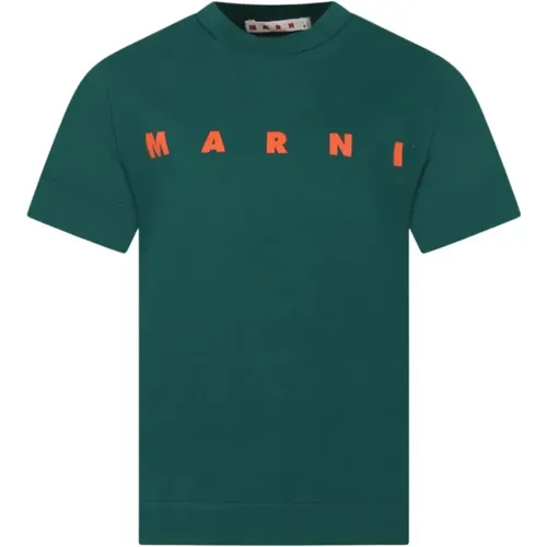 Modisches Logo Print T-Shirt Marni - Marni - Modalova