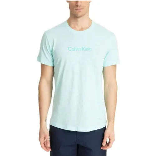 Herren Logo Crew Neck Tee , Herren, Größe: M - Calvin Klein - Modalova