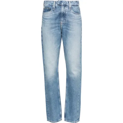 Blaue Skinny Jeans Lässiger Stil , Damen, Größe: W28 L32 - Calvin Klein Jeans - Modalova