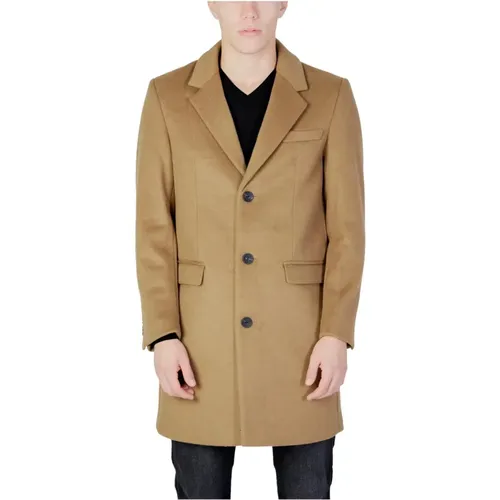Plain Long Sleeve Button Coat , male, Sizes: 3XL, 2XL - Antony Morato - Modalova
