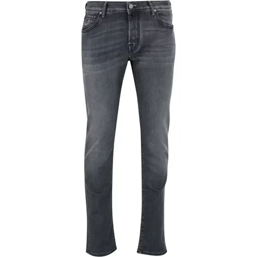 Stretch Cotton Denim Slim Fit Jeans , Herren, Größe: W29 - Jacob Cohën - Modalova