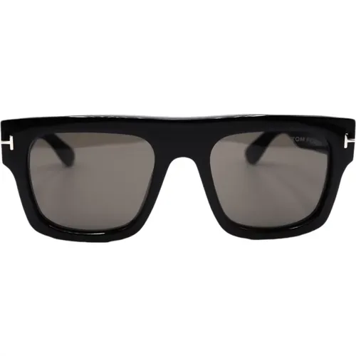 Rechteckige schwarze Sonnenbrille - Tom Ford - Modalova