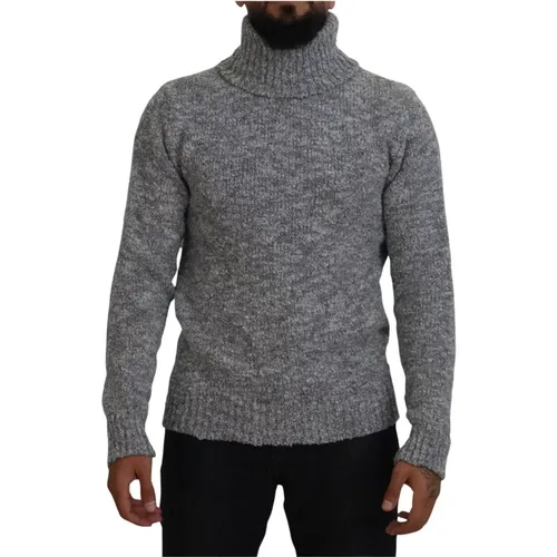 Eleganter grauer Rollkragenpullover - Dolce & Gabbana - Modalova